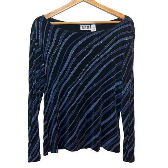 Vintage Y2K Chico’s Design Size 1 Blouse - Picture 1 of 5